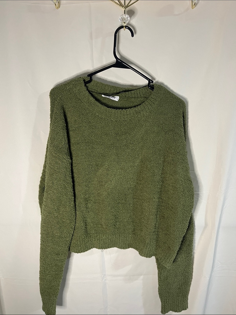Double Zero Olive Crewneck Pullover Sweater